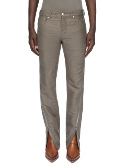 Jeans zippé Dust Vega Jeans RU02F 4394 MOR 34 Rick Owens Homme boutique Strasbourg vêtement front
