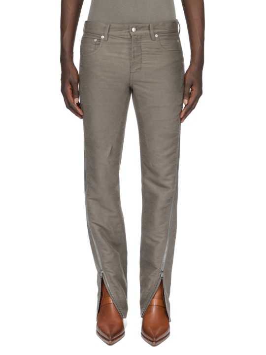 Jeans zippé Dust Vega Jeans RU02F 4394 MOR 34 Rick Owens Homme boutique Strasbourg vêtement front