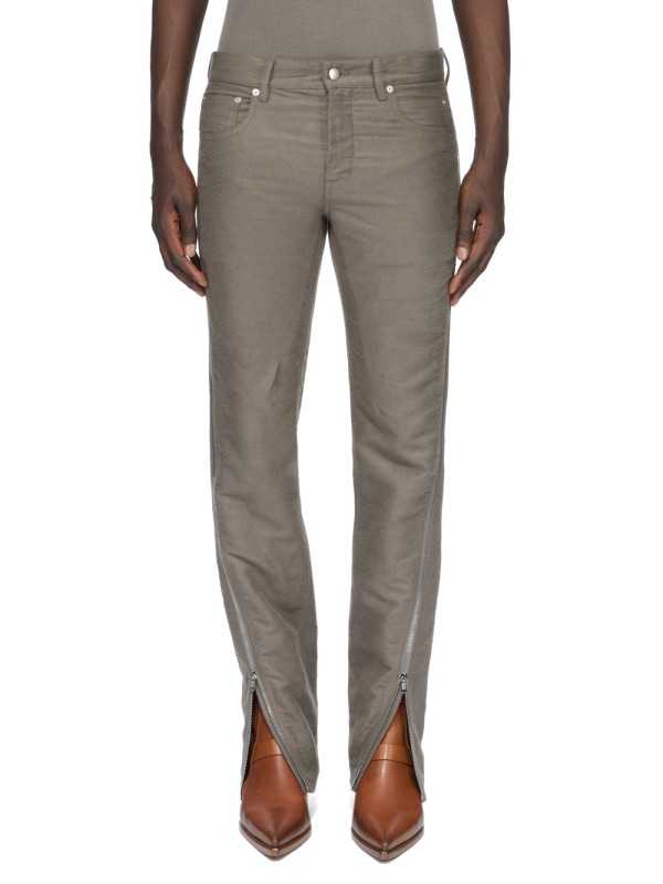 Jeans zippé Dust Vega Jeans RU02F 4394 MOR 34 Rick Owens Homme boutique Strasbourg vêtement front