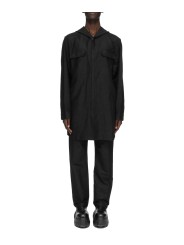 Jeans noir moleskin brossé Kurdt RU02F 4399 MOR 09 Rick Owens Homme boutique Strasbourg shop vêtement look