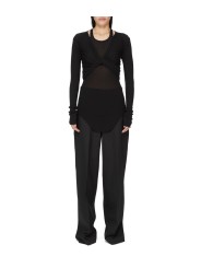 Cache coeur court Noir Crop Wrap Rick Owens Femme RP02F 5645 M 09 boutique Strasbourg vêtement mode gilet shop look