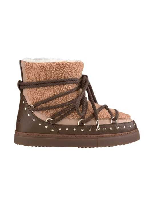 Boots sable choco cuir shirling Curly Rock Sand Inuikii femme 003-0072-251 boutique Strasbourg baskets shoes mode shop street