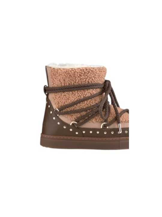 Boots sable choco cuir shirling Curly Rock Sand Inuikii femme 003-0072-251 boutique Strasbourg baskets shoes mode shop détail