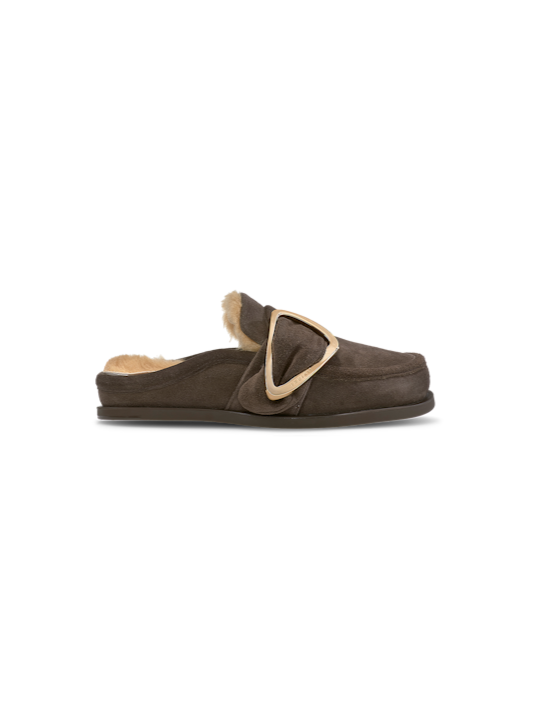 Mules fourrées choco écru Shearling Mule Soft Inuikii femme 003-0041-152 boutique Strasbourg shop shoes mode