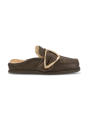 Mules fourrées choco écru Shearling Mule Soft Inuikii femme 003-0041-152 boutique Strasbourg shop shoes mode
