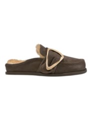 Mules fourrées choco écru Shearling Mule Soft Inuikii femme 003-0041-152 boutique Strasbourg shop shoes mode style