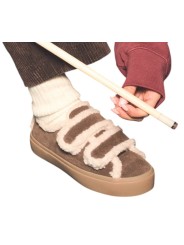 Baskets fourrées choco Shearling Low Velcro Dark Brown Inuikii femme 001-0231-152 boutique Strasbourg mode shoes sneakers 4