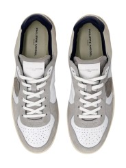 SNEAKERS PGAL CUIR BLANC SUEDE TAUPE PGLU VD02 PHILIPPE MODEL HOMME boutique Strasbourg baskets shop store online vue