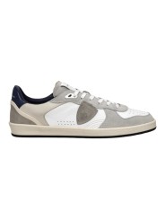 SNEAKERS PGAL CUIR BLANC SUEDE TAUPE PGLU VD02 PHILIPPE MODEL HOMME boutique Strasbourg baskets shop store online