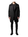 Caban long zips côtés noir autocoat Ungaro Homme U1030 L5077 80 boutique vêtement mode Strasbourg France store shop open