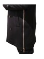 Caban long zips côtés noir autocoat Ungaro Homme U1030 L5077 80 boutique vêtement mode Strasbourg France store shop zoom