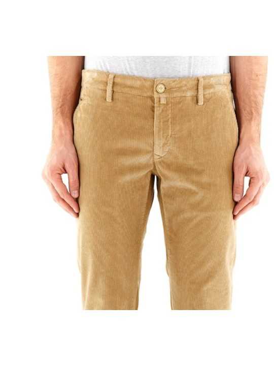 Chino Bobby velours miel Jacob Cohën Homme 26I-JU-M-JUM_P0001-003-S3653-TR-COLORI-D90 boutique Strasbourg mode vêtement zoom