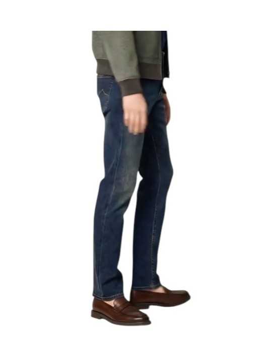 Jeans Scott denim délavé surteint beige jacron pied de coq Jacob Cohen Homme JUM-QE015 030 S3624V1 100D boutique Strasbourg mode