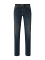 Jeans Scott denim délavé surteint beige jacron pied de coq Jacob Cohen Homme JUM-QE015 030 S3624V1 100D boutique Strasbourg mode
