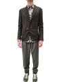 VESTE JERSEY CHERVRON FONDU CHOCO LAINE POLY U2086J G5727 60 UNGARO HOMME