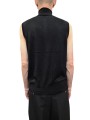 Gilet sans manches noir laine acryl Ungaro Homme U0233Z M5184 80 boutique Strasbourg mode vêtement shop concept store dos
