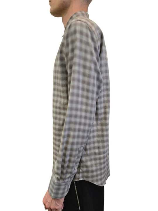 Chemise carreaux beige sable Baldessarini Homme B3 56017 4009 9526 boutique Strasbourg mode vêtement shop concept store profil