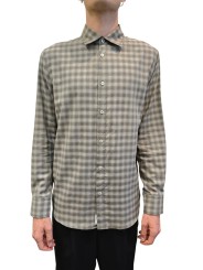 Chemise carreaux beige sable Baldessarini Homme B3 56017 4009 9526 boutique Strasbourg mode vêtement shop concept store front