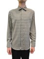 Chemise carreaux beige sable Baldessarini Homme B3 56017 4009 9526 boutique Strasbourg mode vêtement shop concept store front