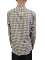 Chemise carreaux beige sable Baldessarini Homme B3 56017 4009 9526 boutique Strasbourg mode vêtement shop concept store back