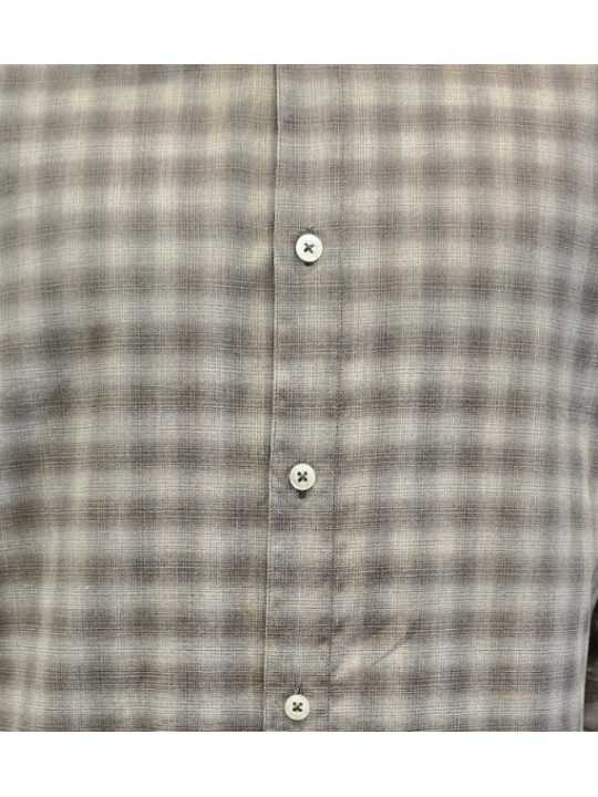 Chemise carreaux beige sable Baldessarini Homme B3 56017 4009 9526 boutique Strasbourg mode vêtement shop concept store zoom