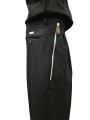 Pantalon droit poches zip doubles pinces noir Ungaro Homme U7087 G5720 80 boutique Strasbourg mode vêtement shop détail