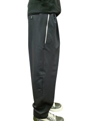 Pantalon droit poches zip doubles pinces noir Ungaro Homme U7087 G5720 80 boutique Strasbourg mode vêtement shop side