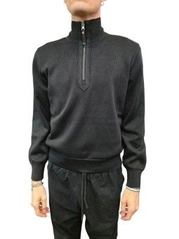 Pull col camionneur Scoe noir Parajumpers PJS Homme PMKNKC06 0541 boutique Strasbourg mode vêtement shop front