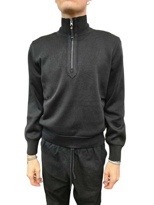 Pull col camionneur Scoe noir Parajumpers PJS Homme PMKNKC06 0541 boutique Strasbourg mode vêtement shop front