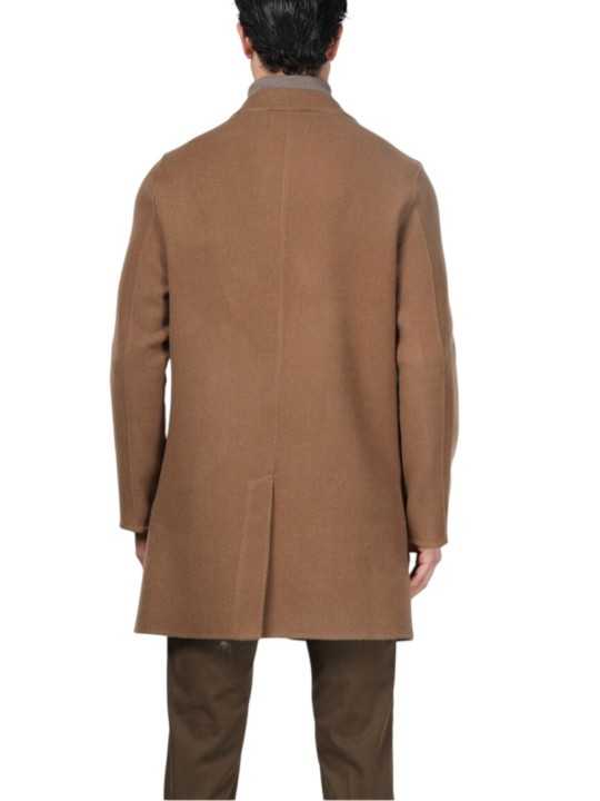 Manteau double face camel westcoast Mason's Homme TM009 054 boutique Strasbourg mode vêtement shop dos