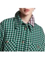 SUR CHEMISE CARREAUX VERT NOIR ECRU LAINE KITTEN K2KQ Strasbourg Fashion boutique mode vêtement z