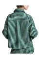 SUR CHEMISE CARREAUX VERT NOIR ECRU LAINE KITTEN K2KQ Strasbourg Fashion boutique mode vêtement d