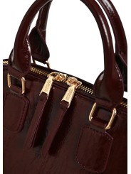 SAC BOWLING CHOCO BANDOULIERE VINYLE KARLA BA08 Strasbourg Bag Concept Store focus