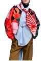 BOMBER NEOPRANE IMPRIME PSY ORANGE ROSE VERT KIVA K1FS Jacket Strasbourg Concept look