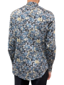 CHEMISE CHOCO FLEURS BLEUES SLIM U4002 C5618 50 UNGARO HOMME STRASBOURG dos