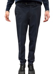 PANTALON REVO REVERS BLUE BLACK 26200 60 ROBERTO RICCI DESIGNS HOMME face