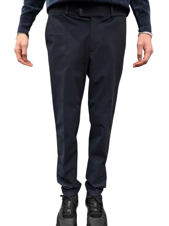 PANTALON REVO REVERS BLUE BLACK 26200 60 ROBERTO RICCI DESIGNS HOMME face