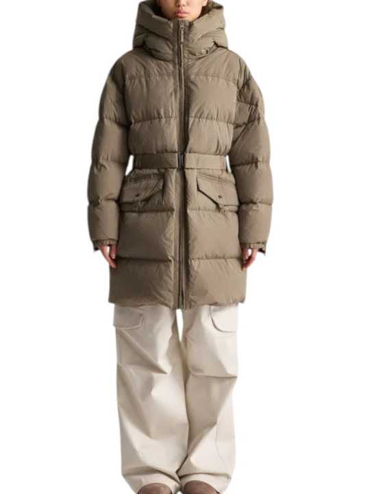 DOUDOUNE CEINTURE MI LONGUE SLATE MUD TAUPE ROSEHALL PWPUHF32 0128 Jacket Strasbourg face1