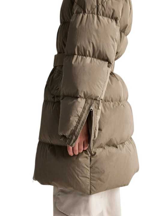 DOUDOUNE CEINTURE MI LONGUE SLATE MUD TAUPE ROSEHALL PWPUHF32 0128 Jacket Strasbourg focus côté