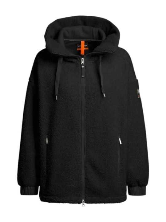 POLAIRE LONGUE OVERSIZE NOELLE NOIR PWFLPF33 0541 Jacket Strasbourg Concept face