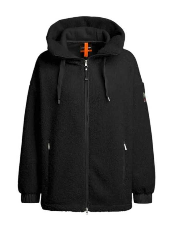 POLAIRE LONGUE OVERSIZE NOELLE NOIR PWFLPF33 0541 Jacket Strasbourg Concept face