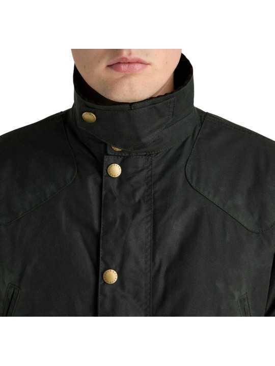 VESTE COURTE REELIN LIQUETTE SAGE WAX MWX 1106 SG51 Barbour homme col