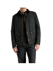 VESTE COURTE REELIN LIQUETTE SAGE WAX MWX 1106 SG51 Barbour homme face