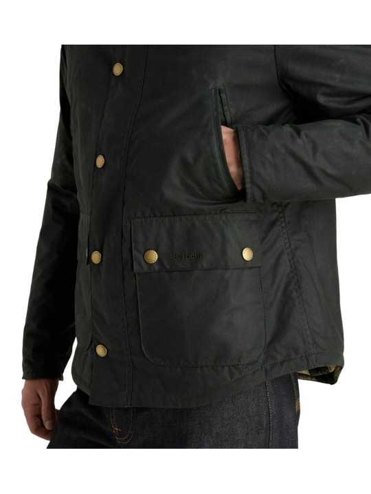 VESTE COURTE REELIN LIQUETTE SAGE WAX MWX 1106 SG51 Barbour homme poche