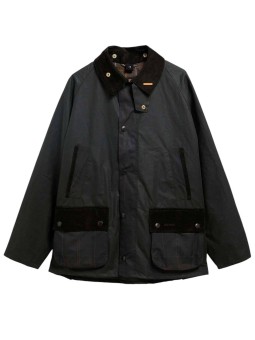VESTE BEDALE PATCH TARTAN SAGE MWX 2585 SG51 BARBOUR HOMME STRASBOURG solo