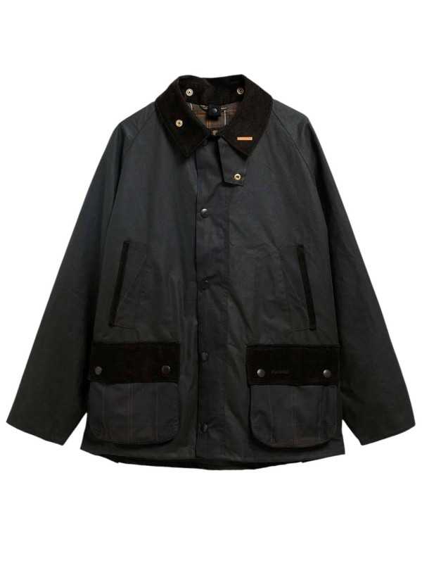 VESTE BEDALE PATCH TARTAN SAGE MWX 2585 SG51 BARBOUR HOMME STRASBOURG solo