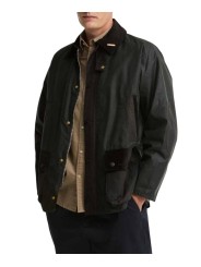VESTE BEDALE PATCH TARTAN SAGE MWX 2585 SG51 BARBOUR HOMME STRASBOURG face