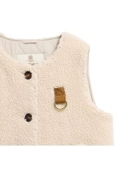 VESTE BOWES MOUTON ECO SANS MANCHE ECRU LGI 0228 Barbour femme strasbourg col