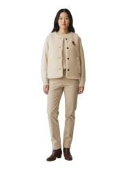 VESTE BOWES MOUTON ECO SANS MANCHE ECRU LGI 0228 Barbour femme strasbourg look