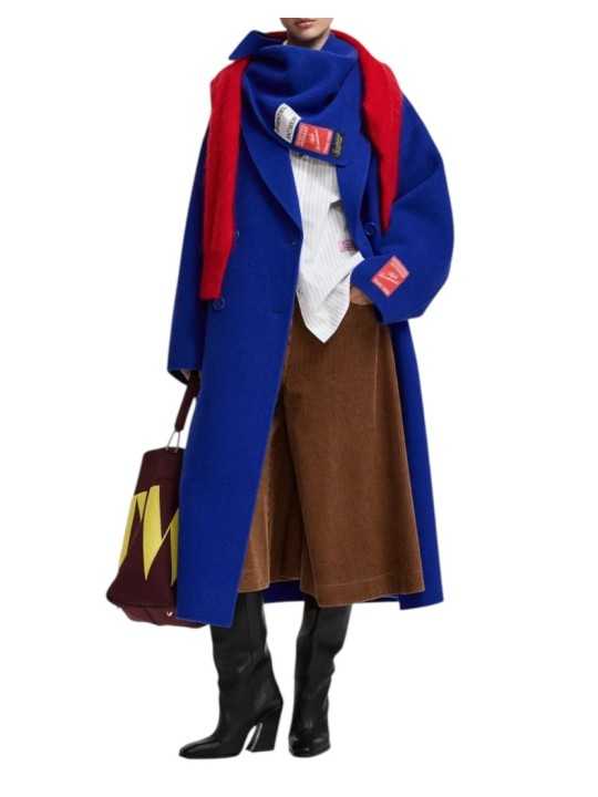 MANTEAU DOUBLE FACE BLEU ROI CROISE OVER KELP II22 Strasbourg Fashion boutique mode vêtement look